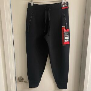 NWT Kirkland Signature Black Joggers with Zippered Pockets